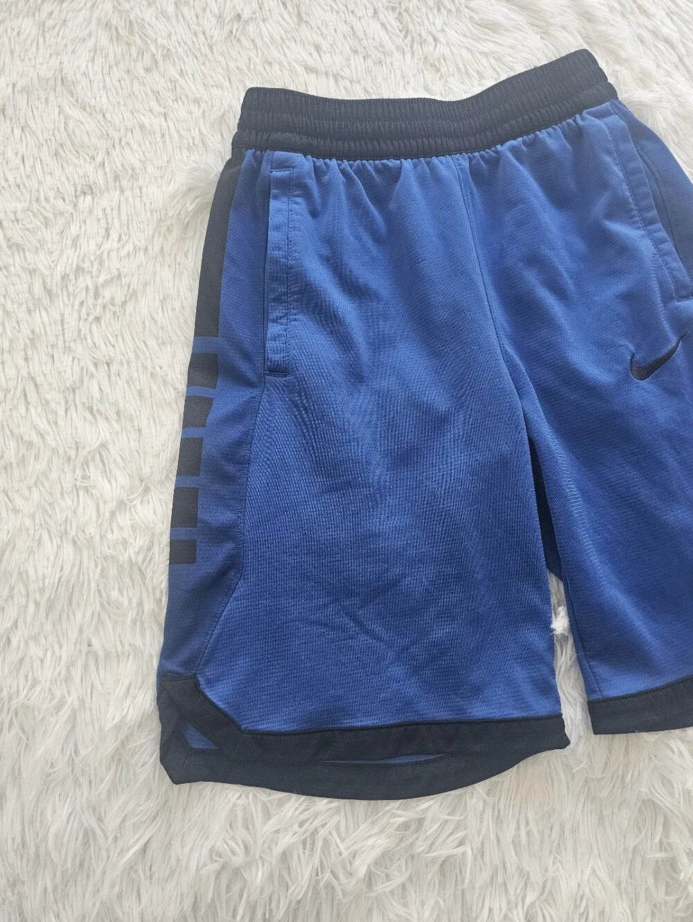 Youth Large Blue And Black Nike Shorts
